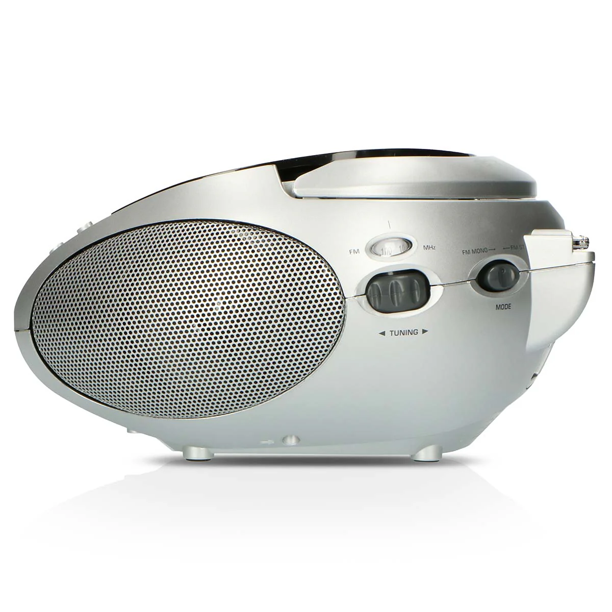 LENCO SCD-24 Black/Silver - Draagbare stereo FM radio met CD-speler - Zwart/zilver - Image 6