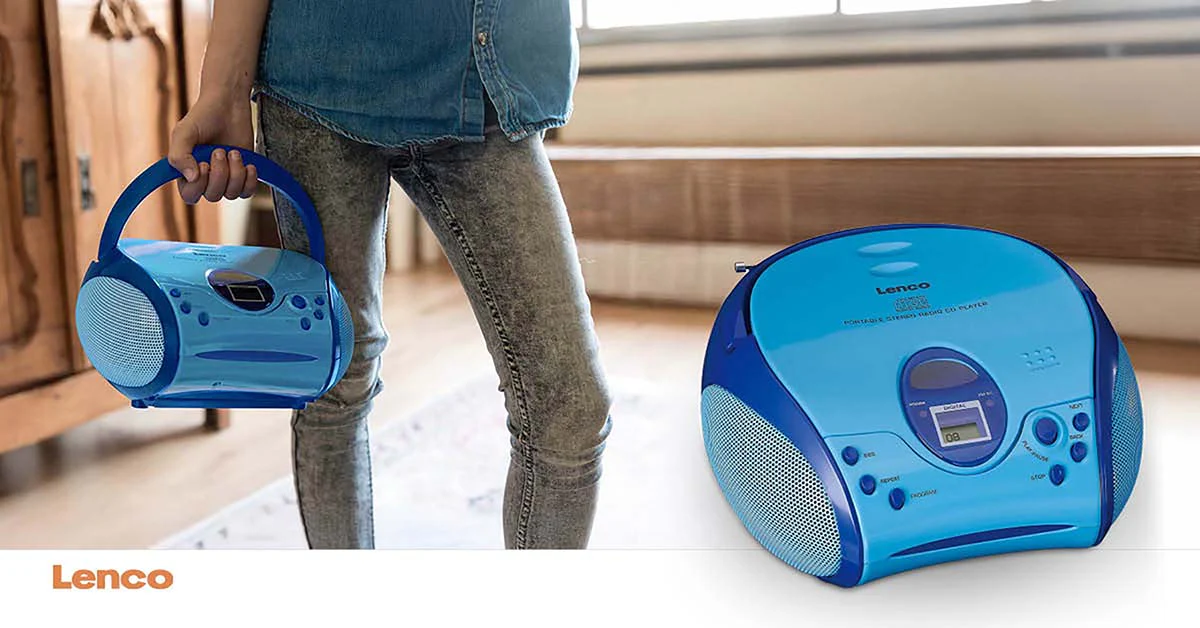 LENCO SCD-24BU kids - Draagbare stereo FM radio met CD-speler - Blauw - Image 13