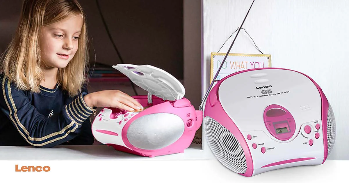LENCO SCD-24PK kids - Draagbare stereo FM radio met CD-speler - Roze - Image 13
