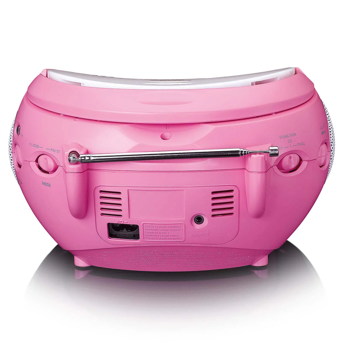 LENCO SCD-24PK kids - Draagbare stereo FM radio met CD-speler - Roze - Image 5