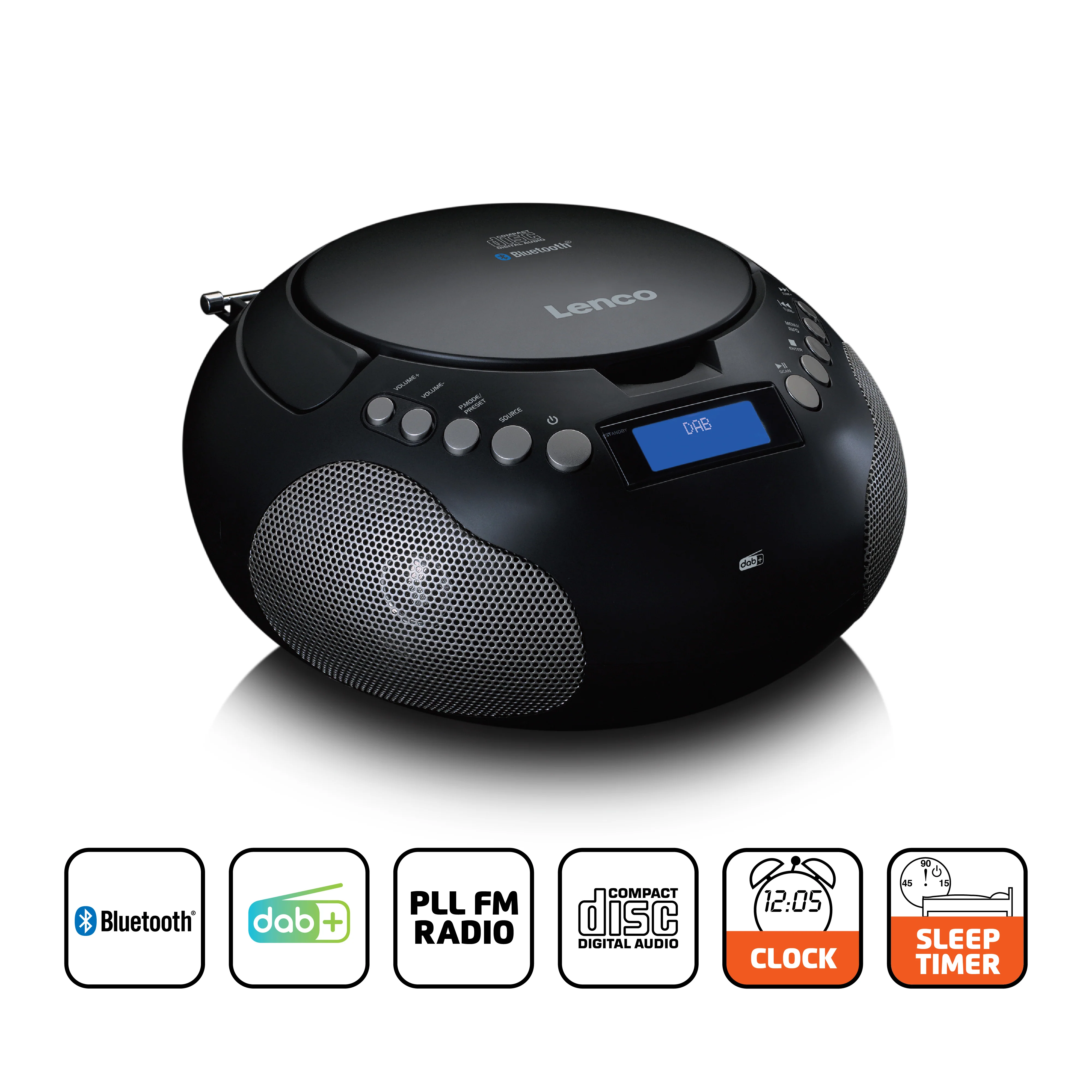 LENCO SCD-341BK - Draagbare DAB Radio met DAB+/ FM en Bluetooth® - Radio op batterijen en lichtnet - Image 7