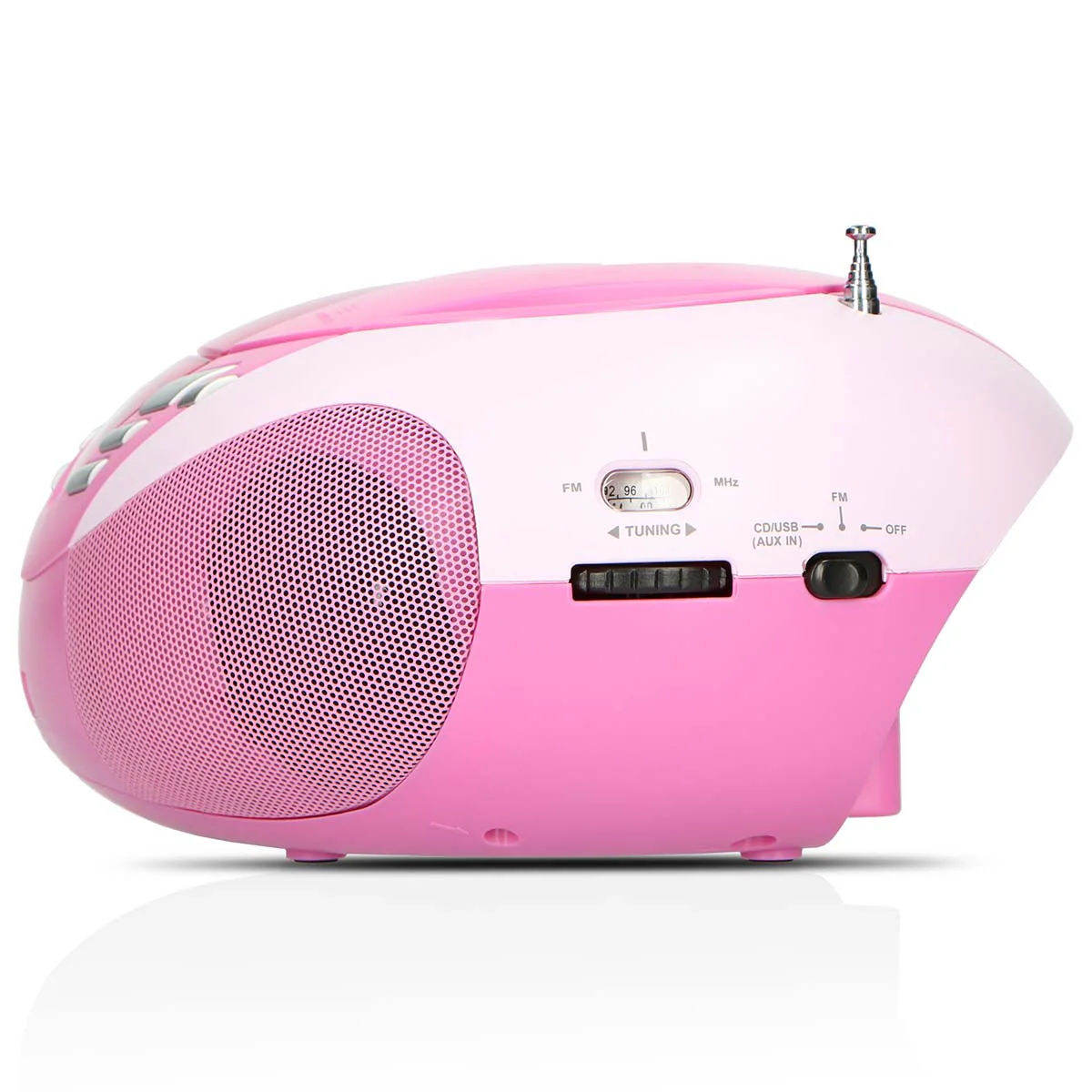 LENCO SCD-37 USB Pink - Draagbare FM Radio CD en USB speler - Roze - Image 9