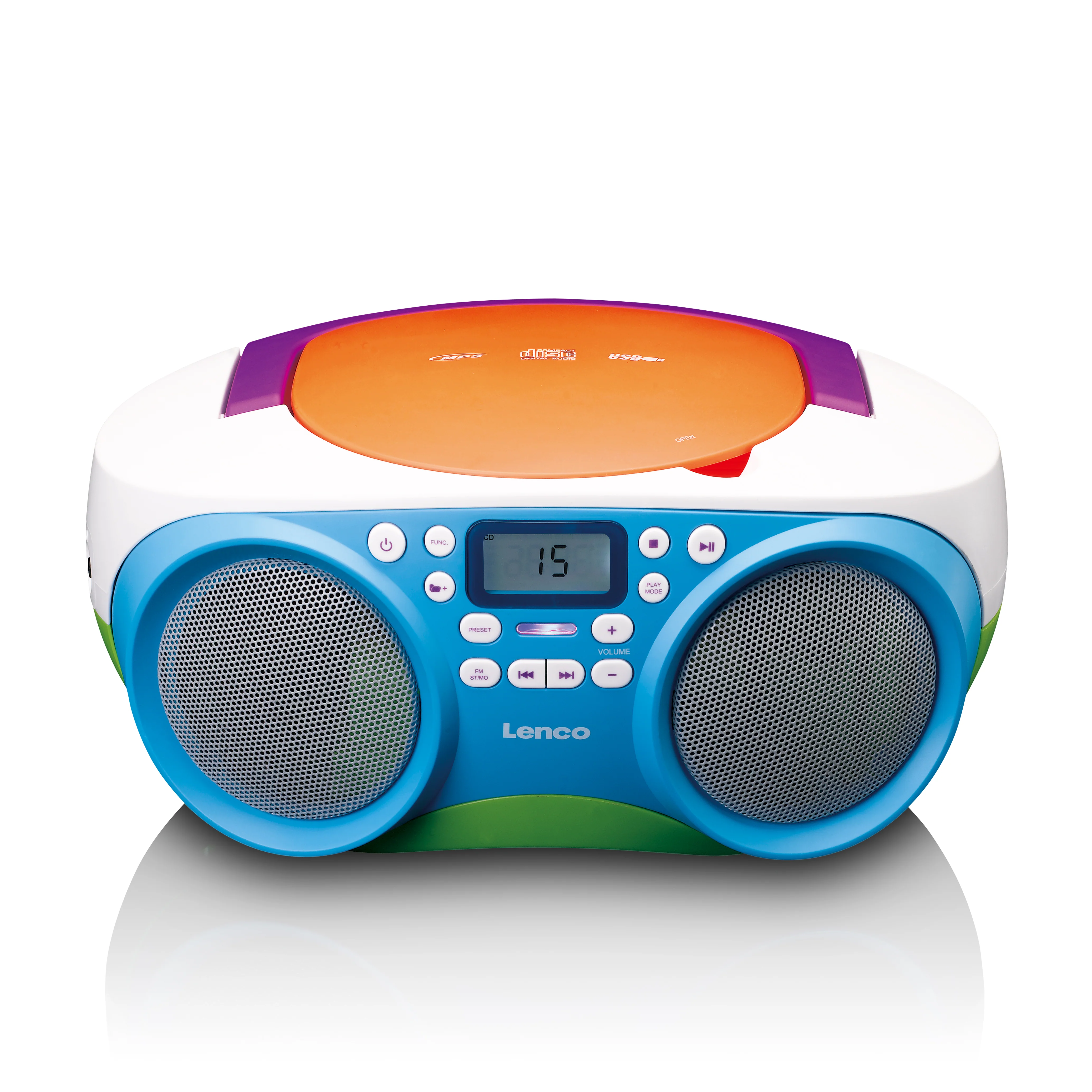 LENCO SCD-41 - Draagbare FM Radio - CD/USB-speler - Multi colour - Image 3