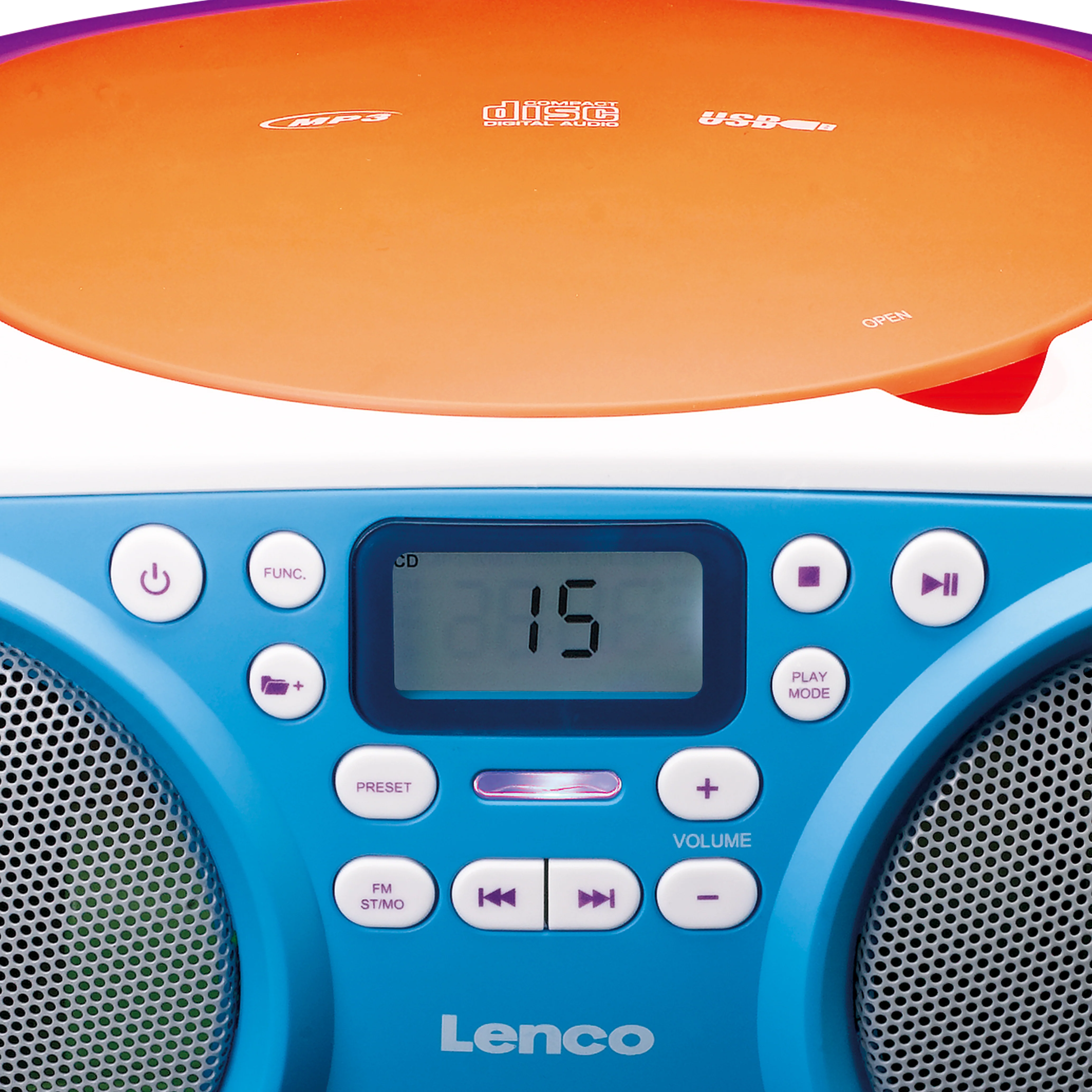 LENCO SCD-41 - Draagbare FM Radio - CD/USB-speler - Multi colour - Image 5