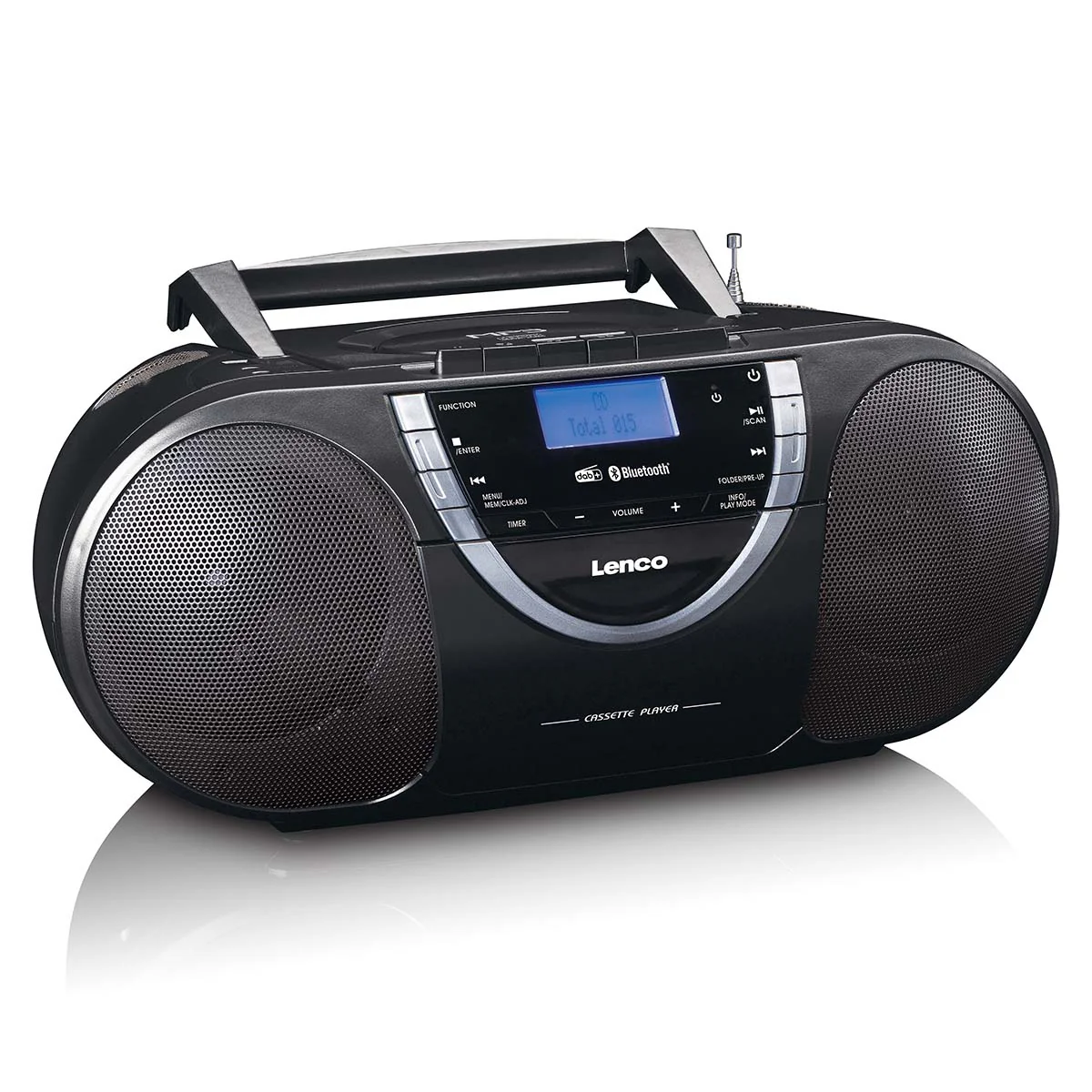 LENCO SCD-6900BK - Draagbare radio CD-speler met DAB+ en Bluetooth® - Grijs - Image 5
