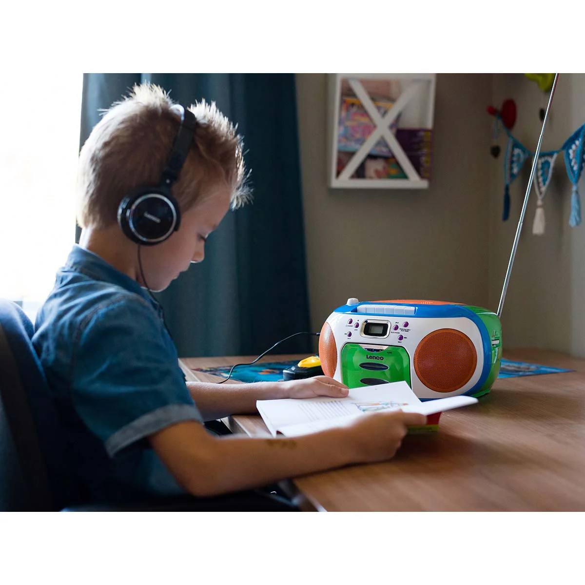 LENCO SCD-971 - Draagbare FM radio CD/Cassette speler - Kids - Image 10