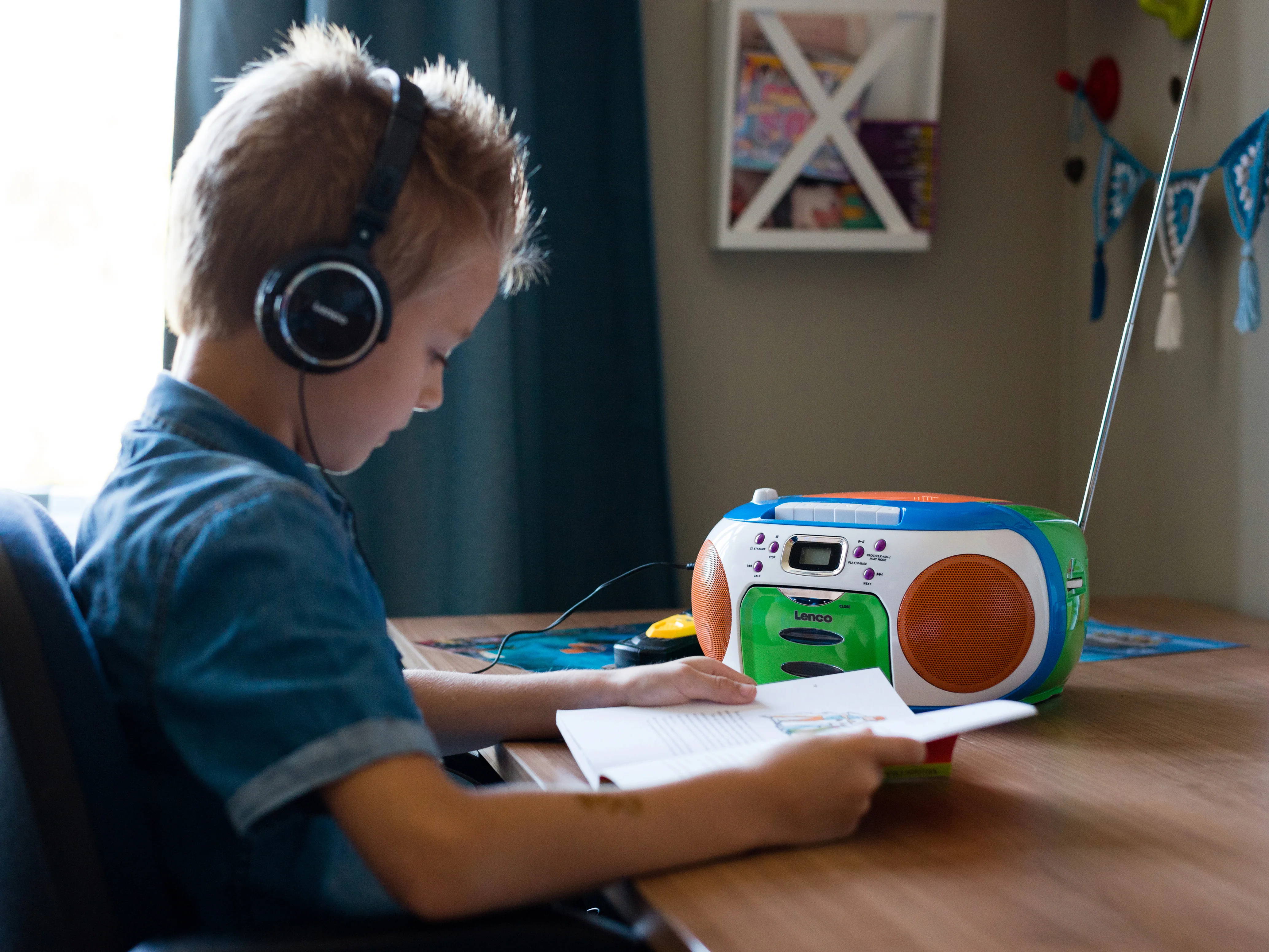 LENCO SCD-971 - Draagbare FM radio CD/Cassette speler - Kids - Image 13
