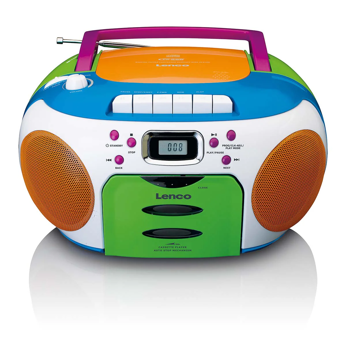LENCO SCD-971 - Draagbare FM radio CD/Cassette speler - Kids - Image 3