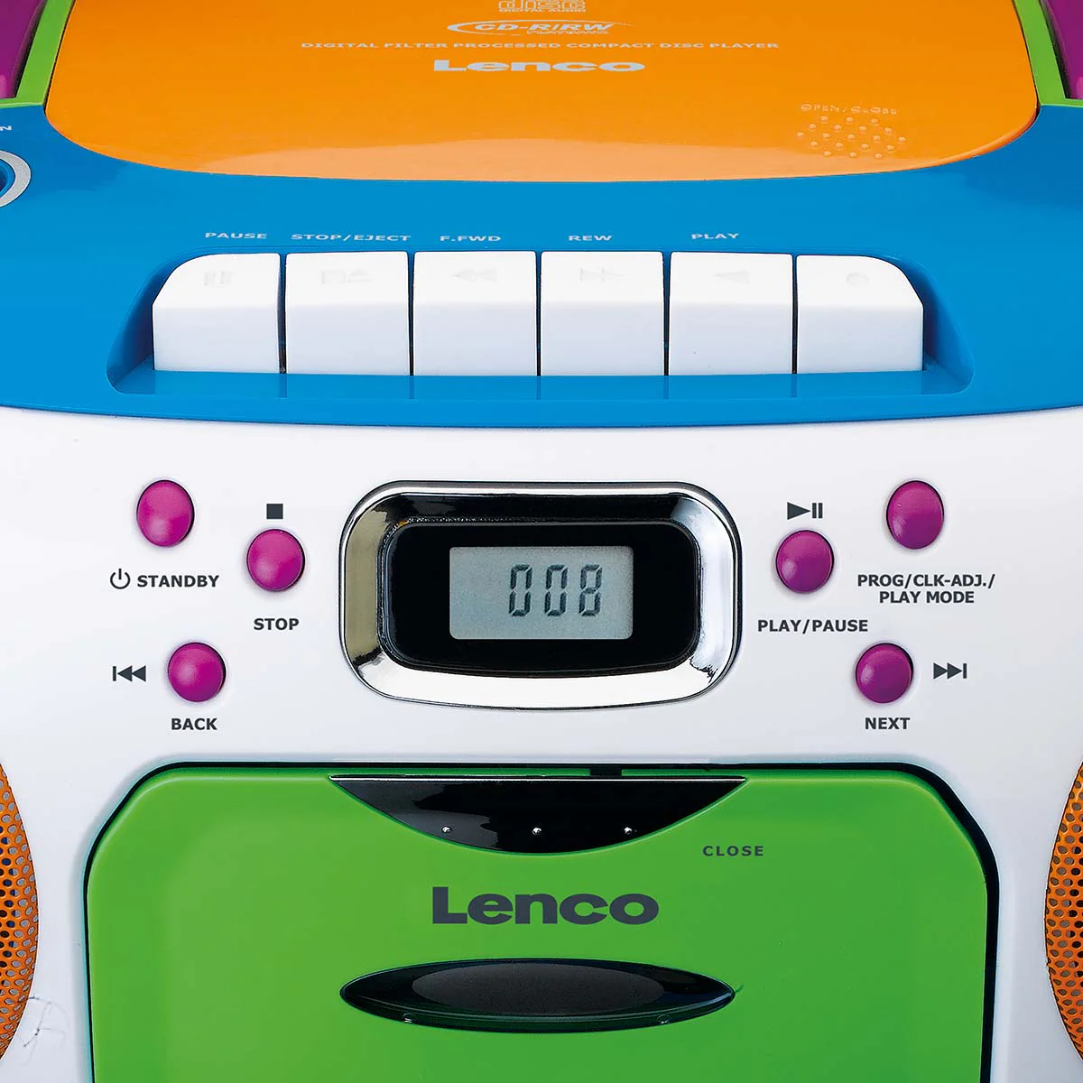 LENCO SCD-971 - Draagbare FM radio CD/Cassette speler - Kids - Image 7