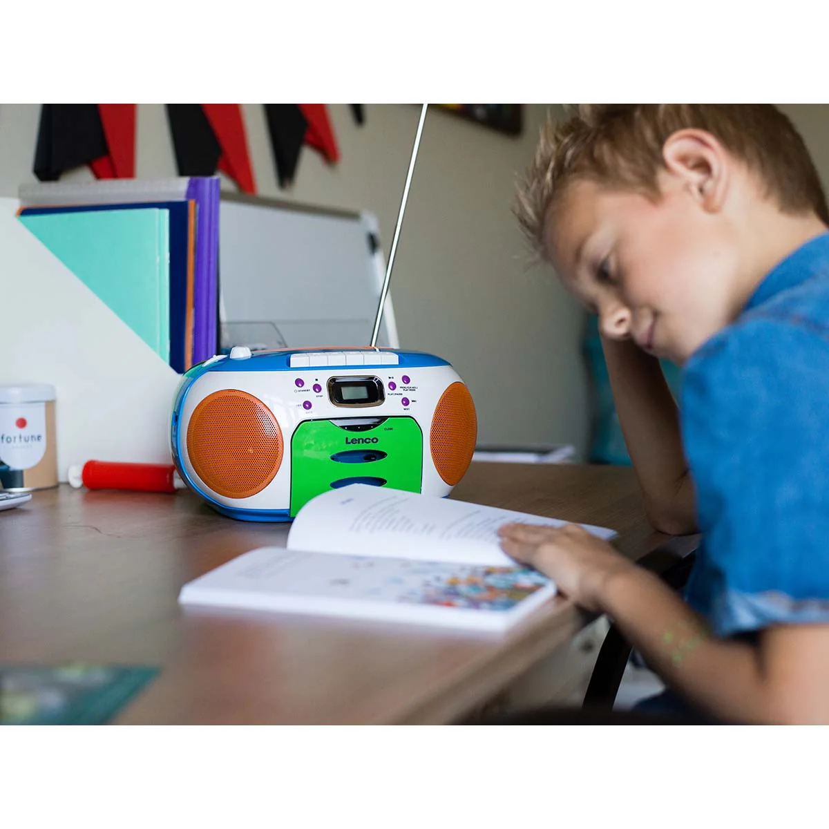 LENCO SCD-971 - Draagbare FM radio CD/Cassette speler - Kids - Image 9