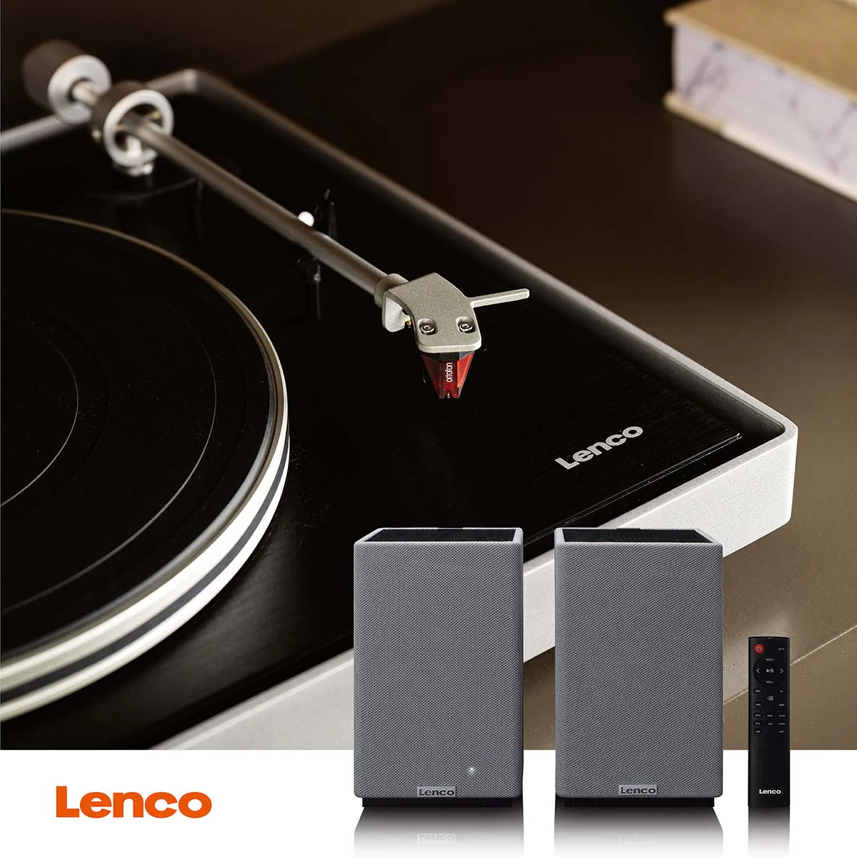 LENCO SPB-240BKGY - Set van 2 HiFi stereo Bluetooth® speakers - Krachtig geluid in een stijlvol design - Zwart/Grijs - Image 10