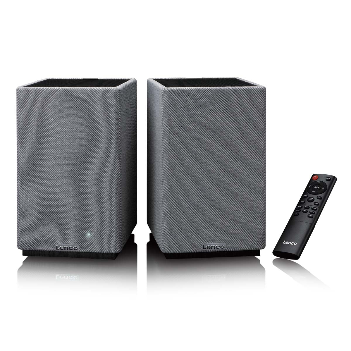 LENCO SPB-240BKGY - Set van 2 HiFi stereo Bluetooth® speakers - Krachtig geluid in een stijlvol design - Zwart/Grijs - Image 3