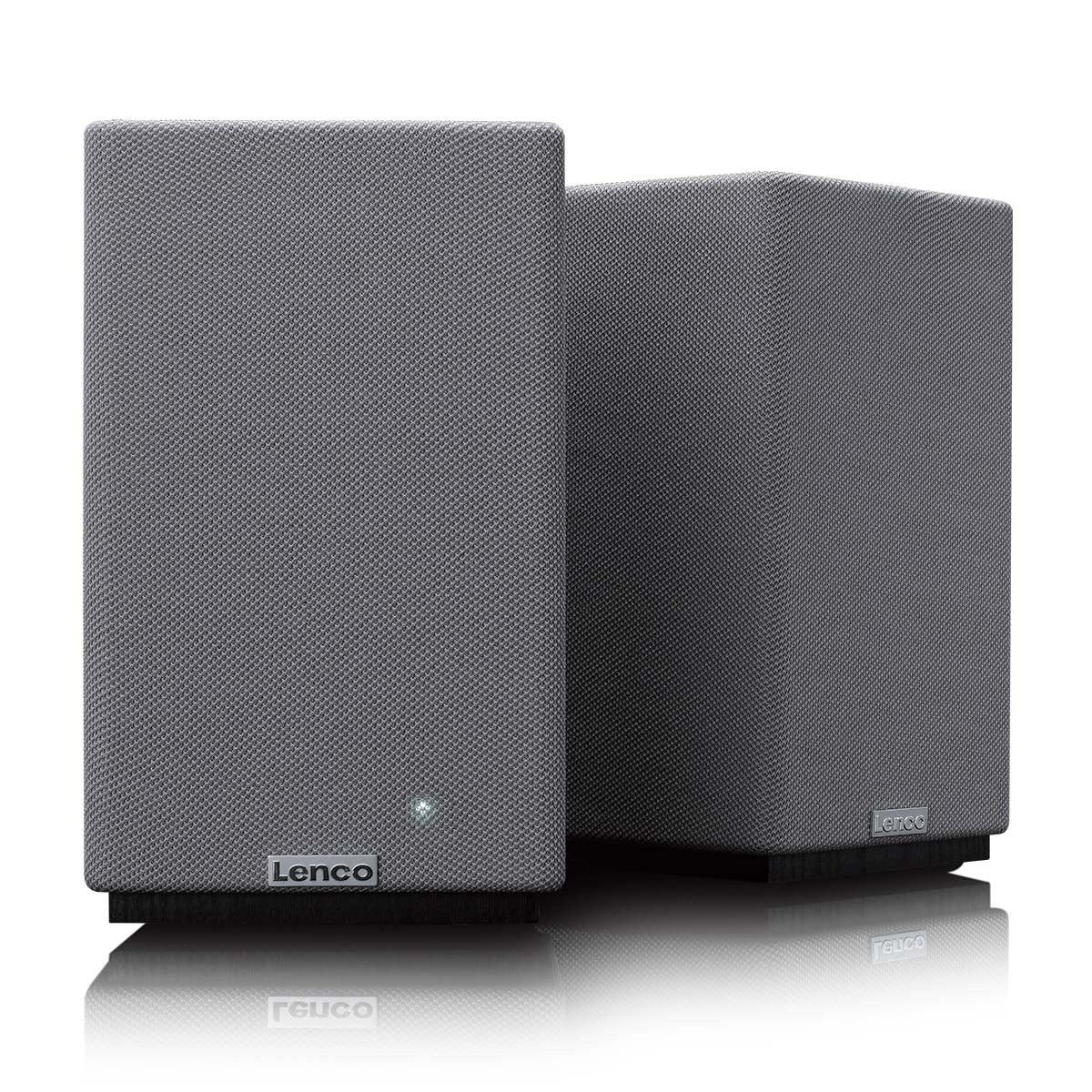 LENCO SPB-240BKGY - Set van 2 HiFi stereo Bluetooth® speakers - Krachtig geluid in een stijlvol design - Zwart/Grijs - Image 4
