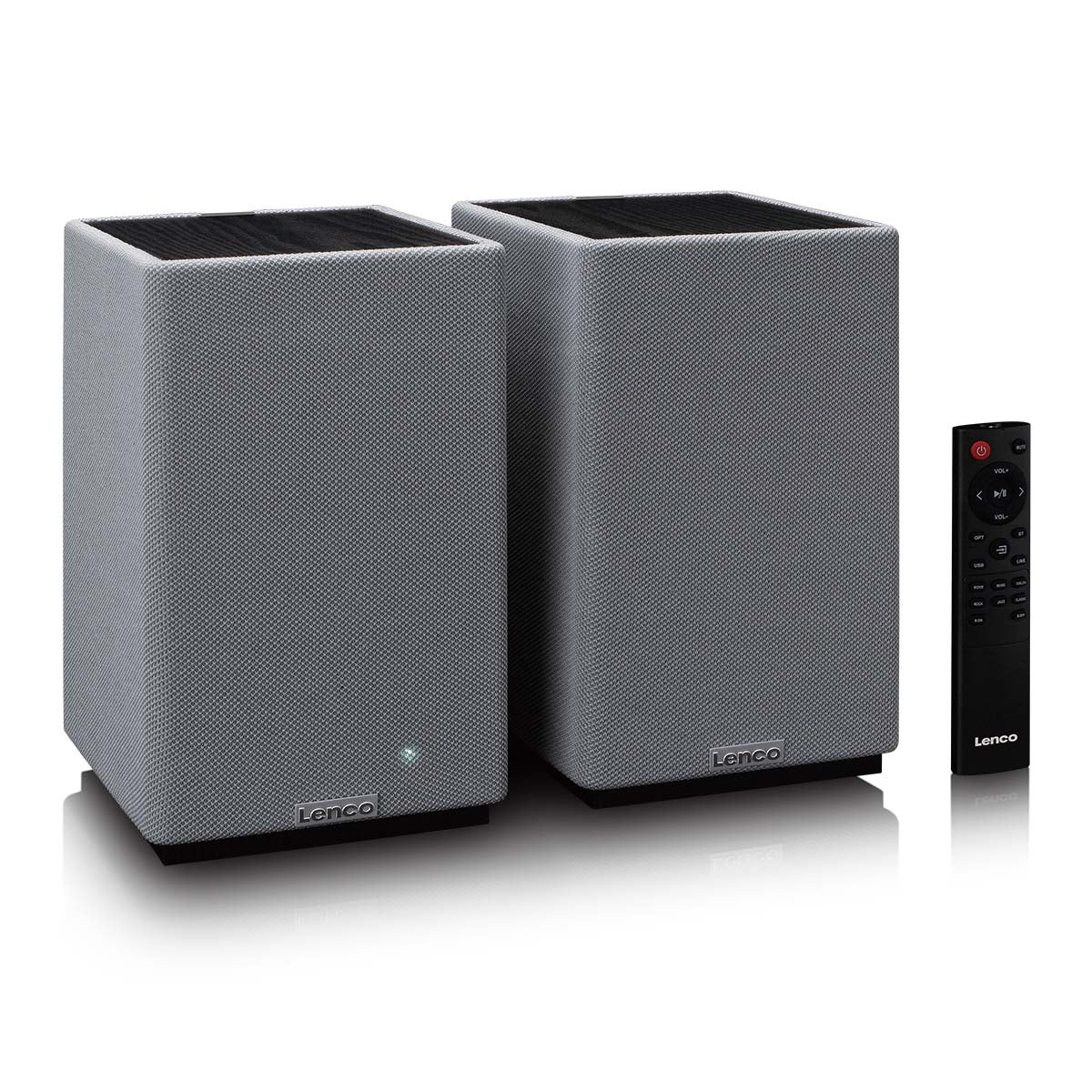 LENCO SPB-240BKGY - Set van 2 HiFi stereo Bluetooth® speakers - Krachtig geluid in een stijlvol design - Zwart/Grijs - Image 6