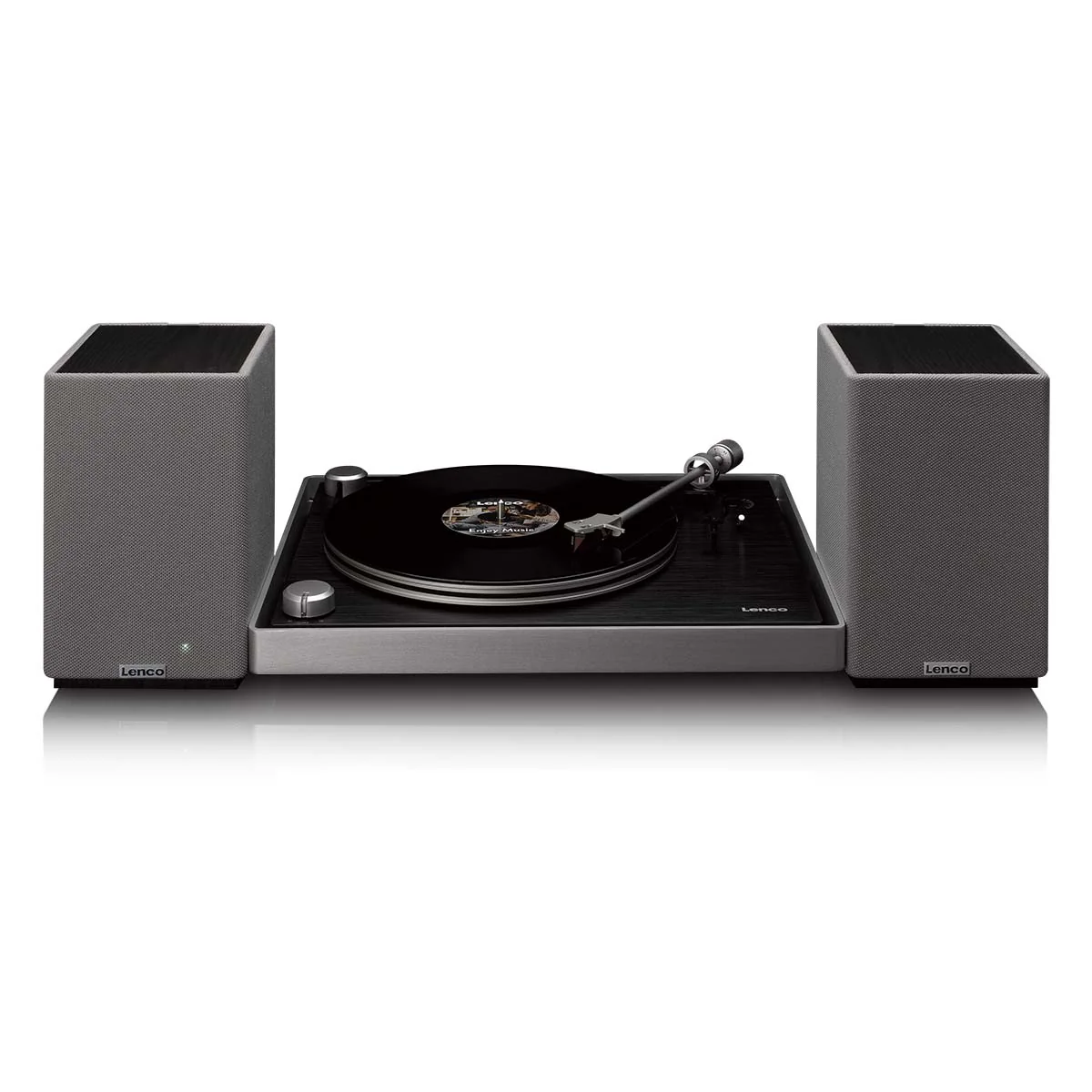 LENCO SPB-240BKGY - Set van 2 HiFi stereo Bluetooth® speakers - Krachtig geluid in een stijlvol design - Zwart/Grijs - Image 7