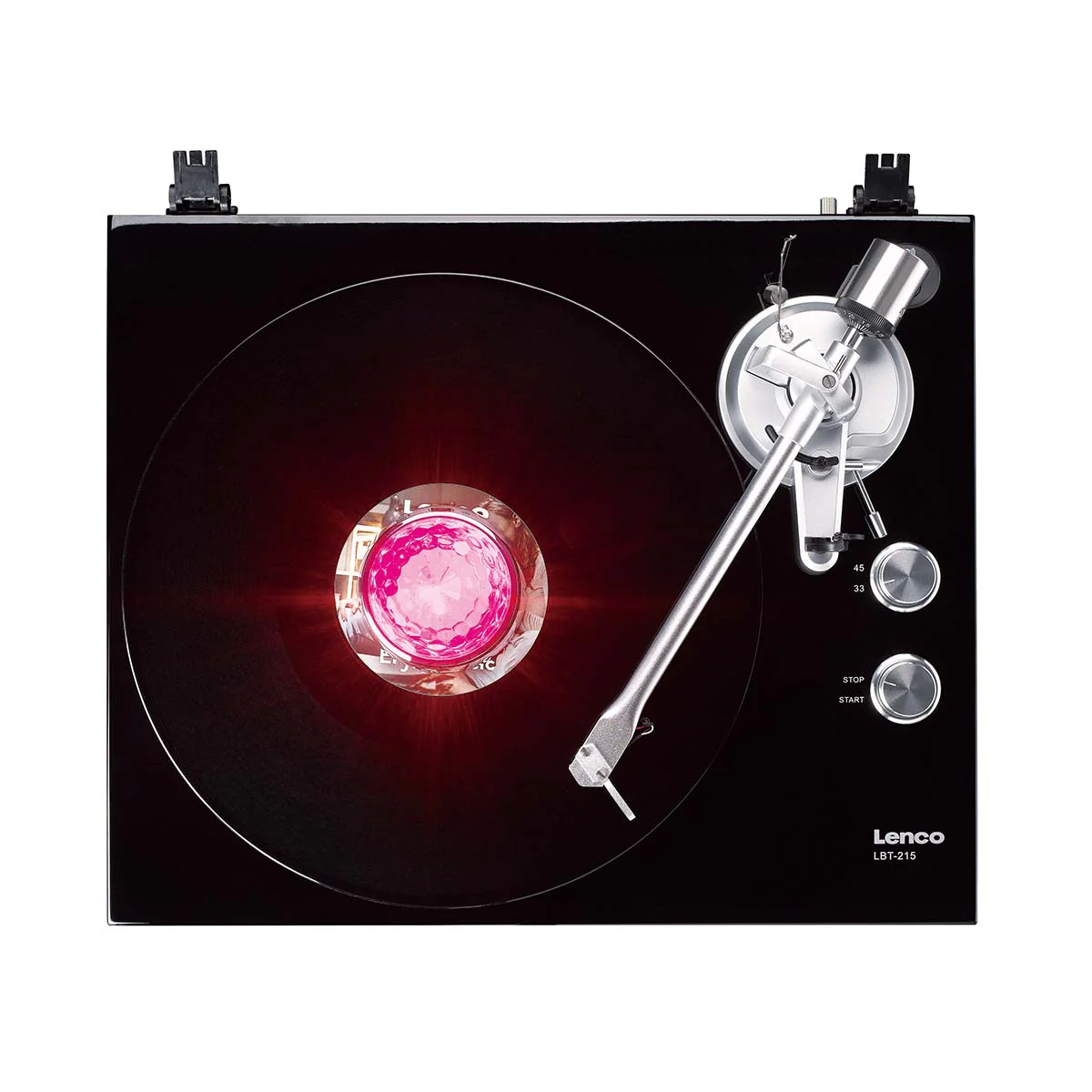 LENCO TTA-080SI - Platenstabilisator met RGB lichteffecten - Platenspeler aandrukgewicht 250g en discobal in één - Zilver - Image 13